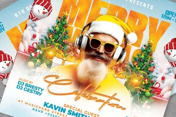 Best Christmas Flyer Templates – Printable PSD, Ai, Vector, EPS, PNG, PDF, TIFF, Word, Format Templates Free & Premium Download
